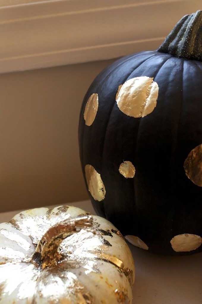 How To Make Gold Leaf Pumpkins