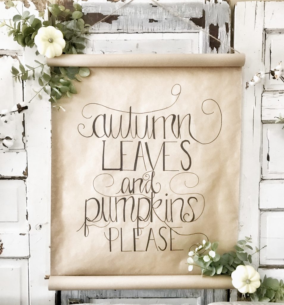 How To Make A Scroll Sign For Under $5