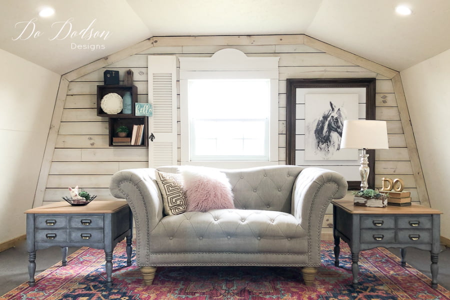 The end tables were a hit and added so much to my space. I could sit here all day.
