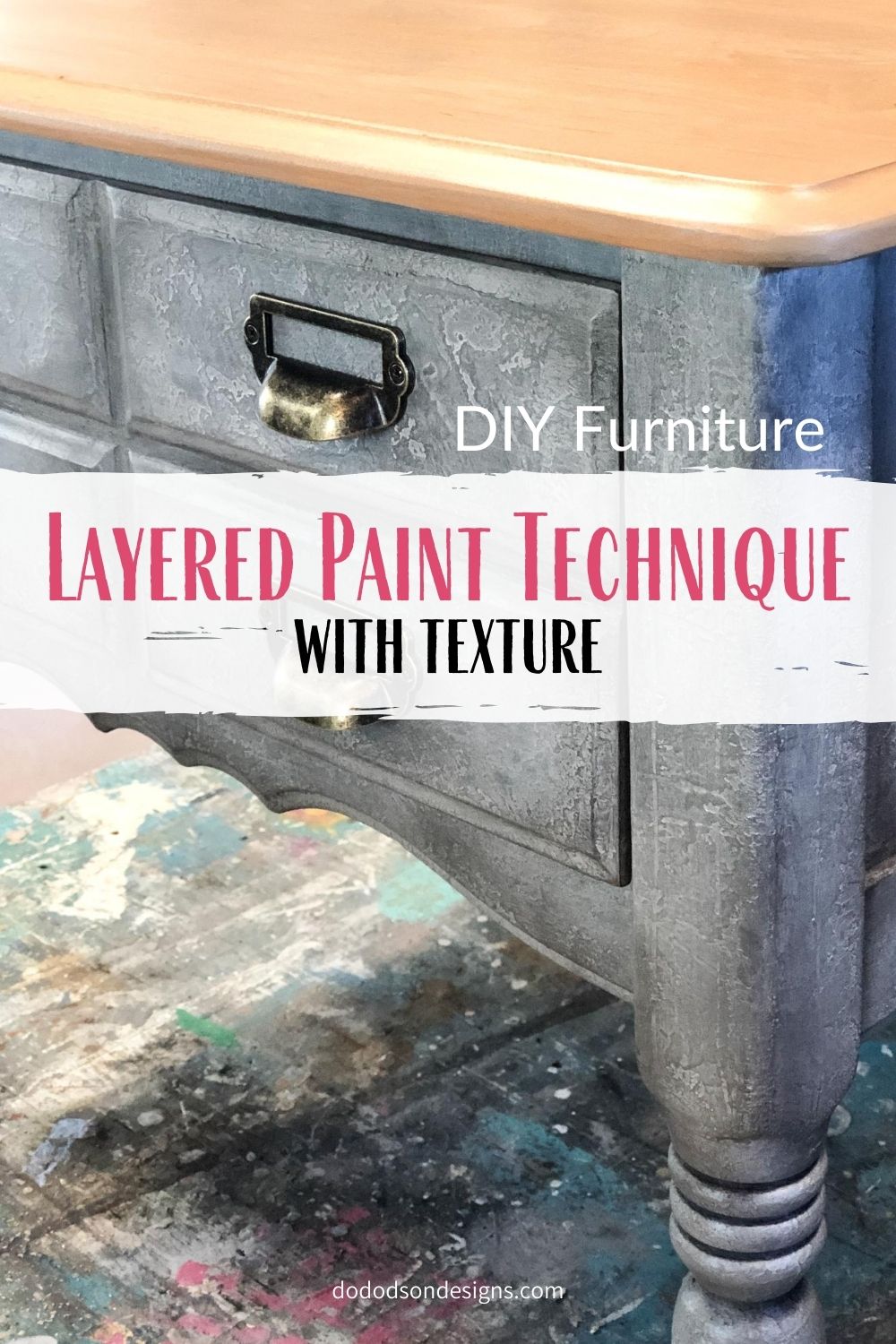 How To Paint Wash Furniture using Black Chalk Mineral Paint 