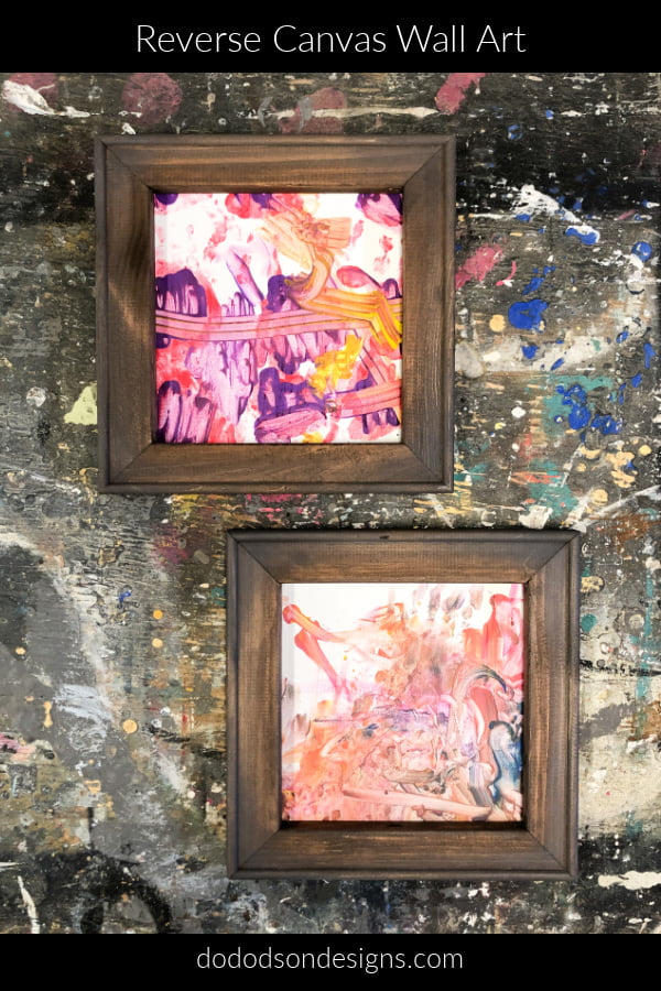 DIY Reverse Canvas Frame Hack How To Do Dodson Designs