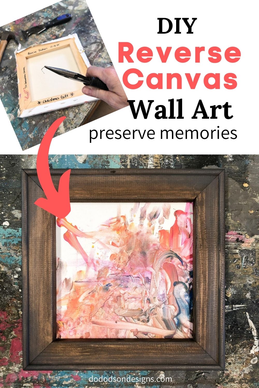 How to Make a Reverse Canvas: Easy & Inexpensive Framed Art!