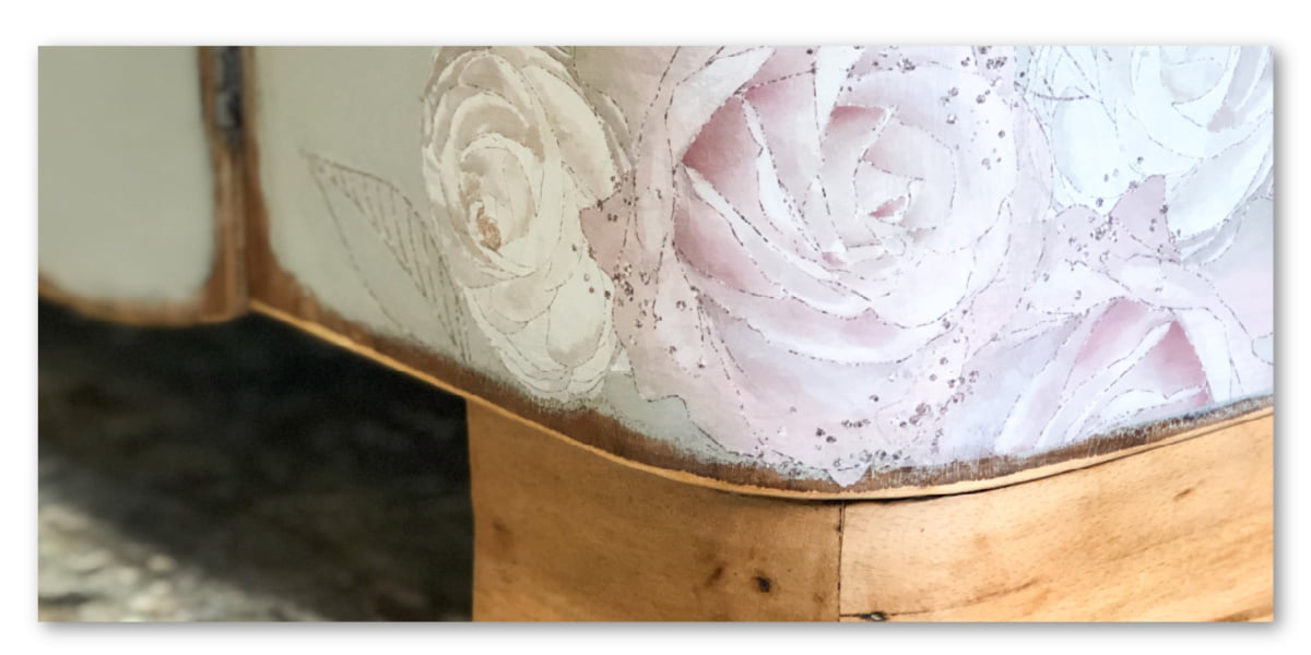 Try this easy rub-on method with Hokus Pokus furniture transfers. Rub, rub, rub, and then rub some more. The perfect compliment your painted furniture.