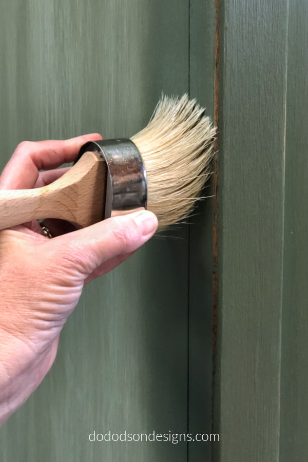 Adding wax over this brand of chalk paint is a must. It enriches the colors and makes everything cohesive. Lessons learned...