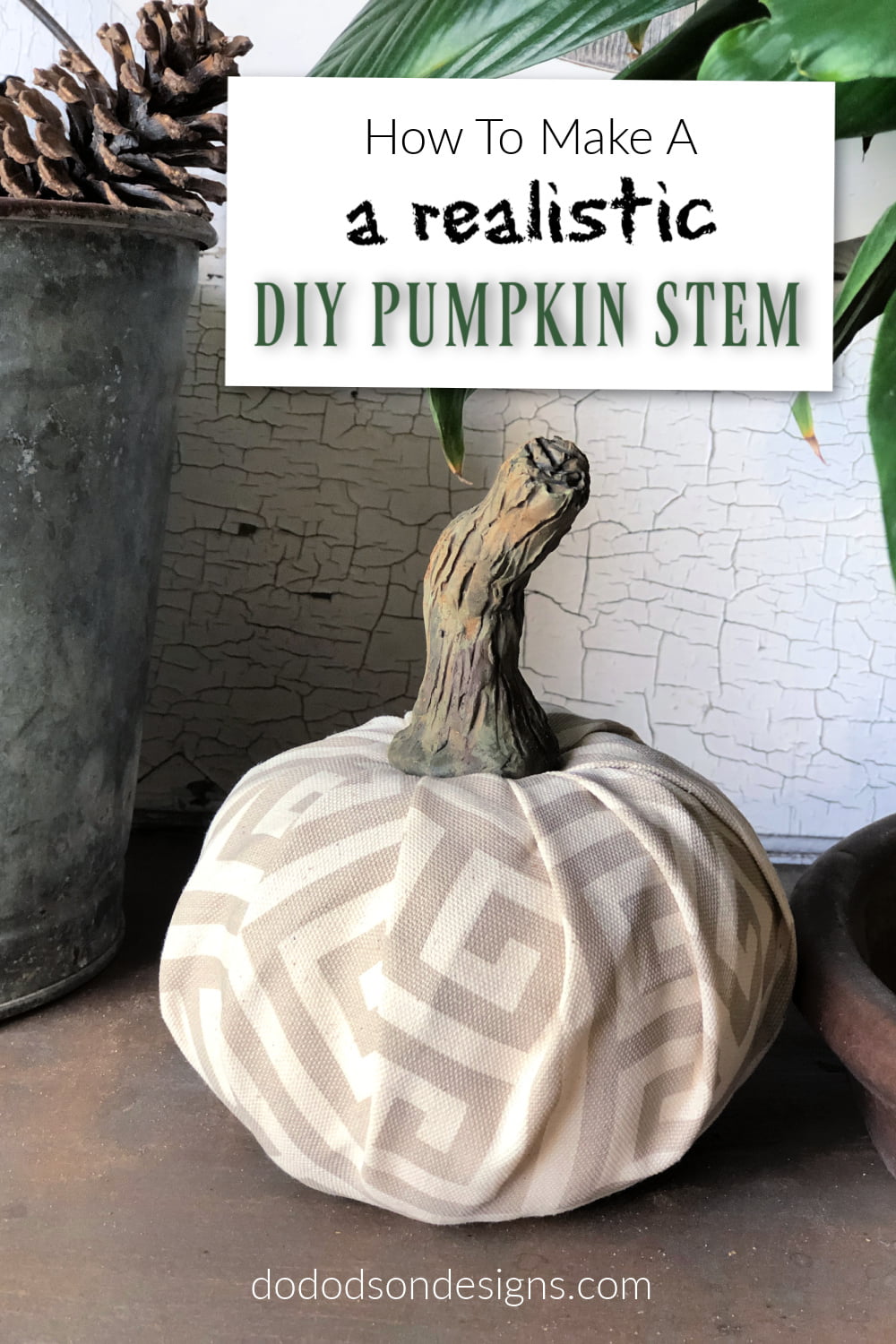 DIY Pumpkin Stems That Look Realistic!