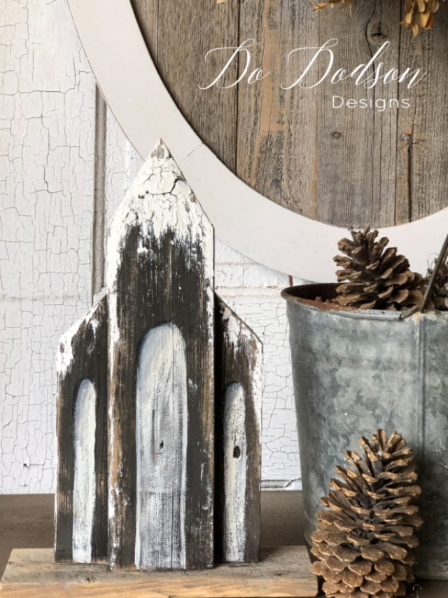 DIY Wood Churches – Christmas Craft