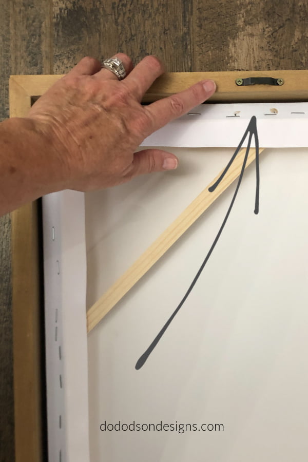Simple DIY Floating Frame For Canvas Do Dodson Designs