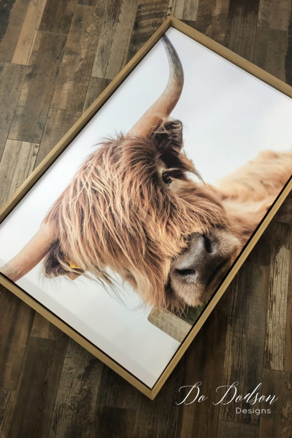 Here are the results of my DIY floating frame on my large canvas art. It really does give it a finished look. Tutorial available on the blog.