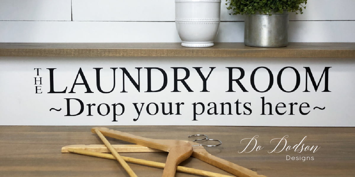 The room was itty-bitty small but we added tons of storage space when we decided to do a laundry room makeover. Come see our DIY challenge.