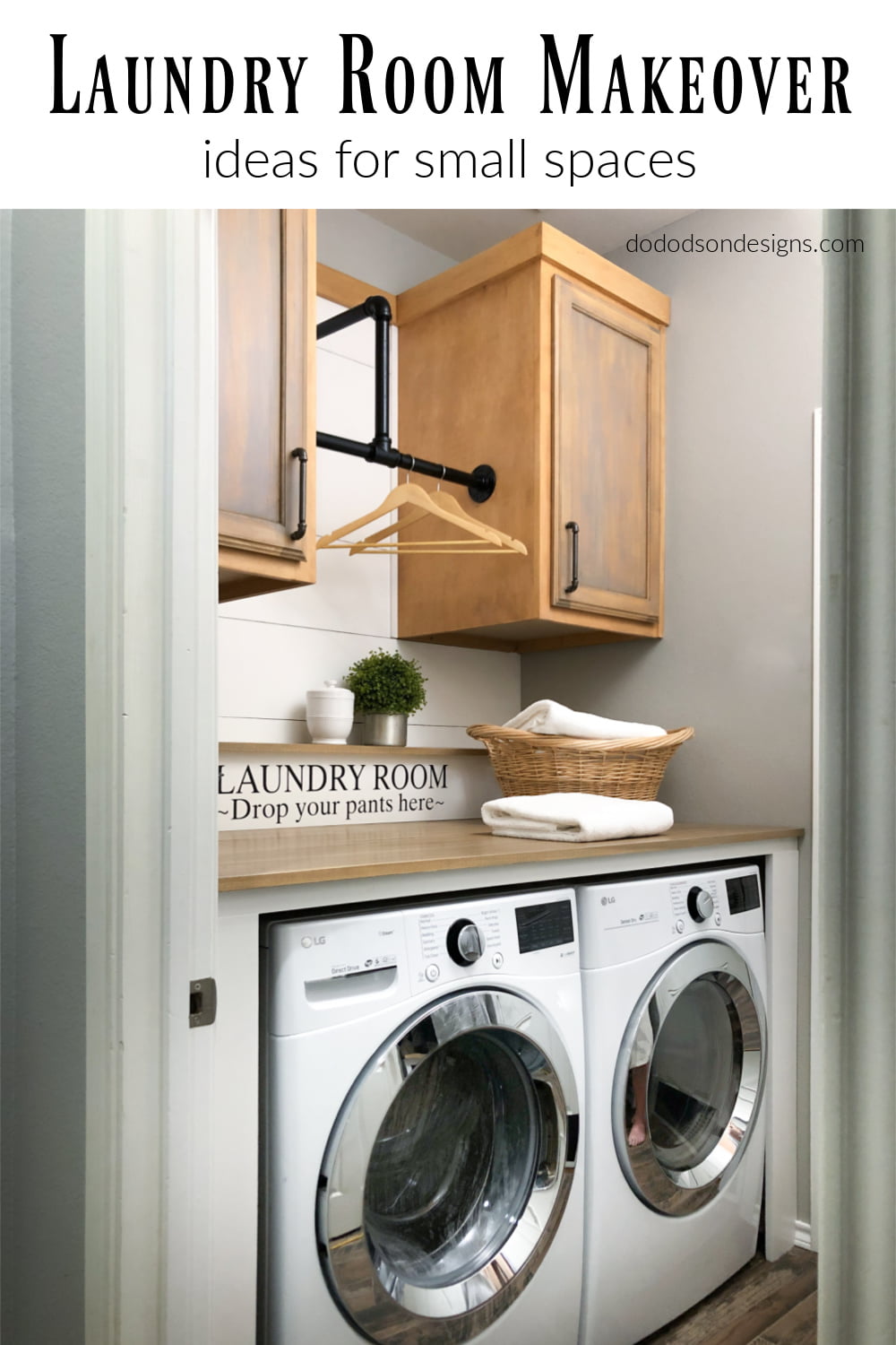 Before After Small Laundry Room Makeover Diy Dryer Sheet Dispenser - Vrogue