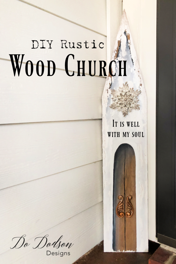 DIY Wood Church Craft... Christmas Decor