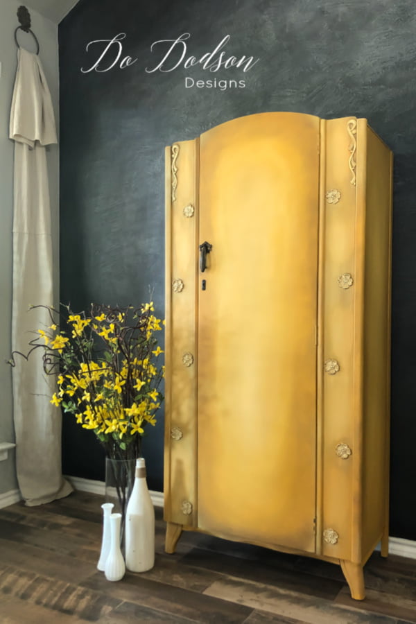 Add a little cheer to your next furniture makeover with Dixie Belle chalk paint in colonel mustard see yellow.