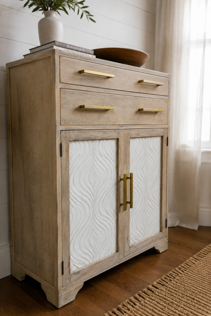DIY Dresser Makeover With Wallpaper