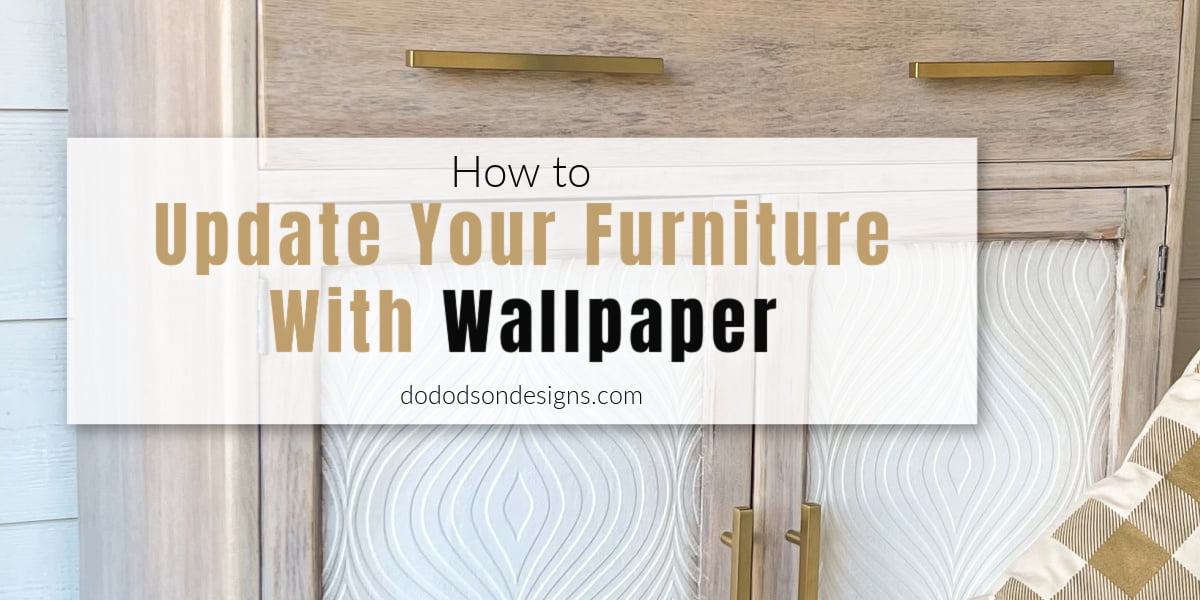 Want to learn how to update furniture with wallpaper? I'm sharing how I flipped this old cabinet dresser into an amazing statement piece.