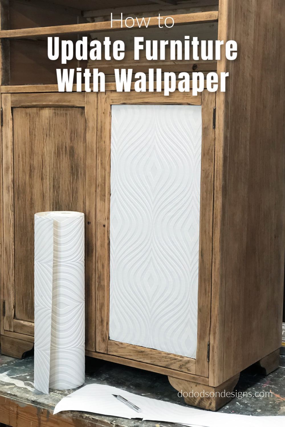 How To Update Furniture With Wallpaper