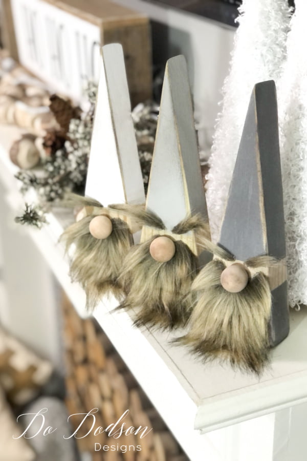 My farmhouse decor never looked better with these whimsical DIY wood block gnomes. Learn how you too can make these adorable little trolls to add to your Christmas decorating. I made a video tutorial just for you!