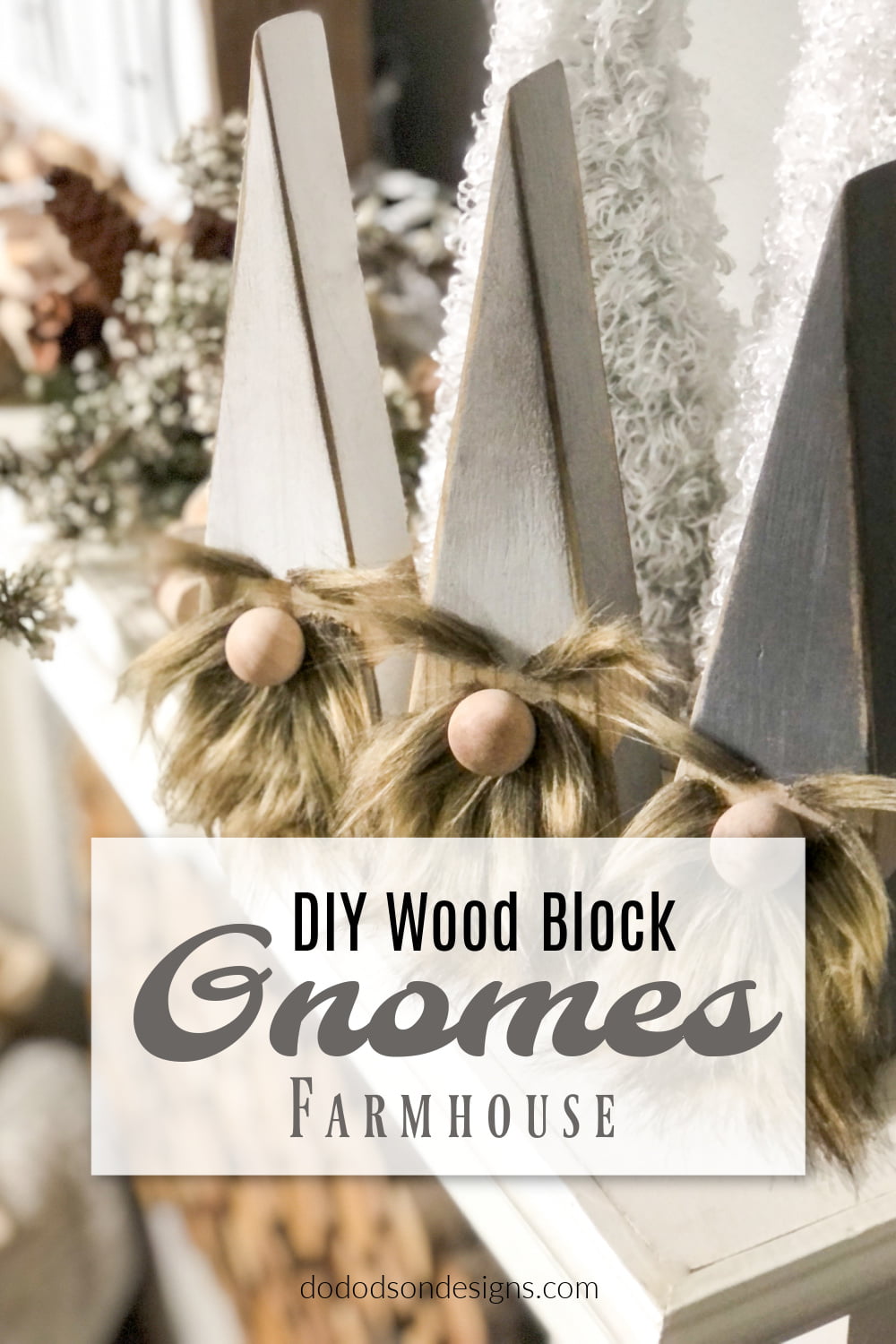 Wood Block Gnomes - DIY Christmas Craft