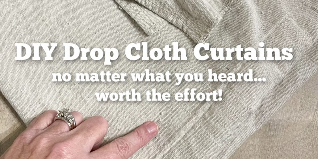How To Hang Drop Cloth Curtains With Clips Do Dodson Designs