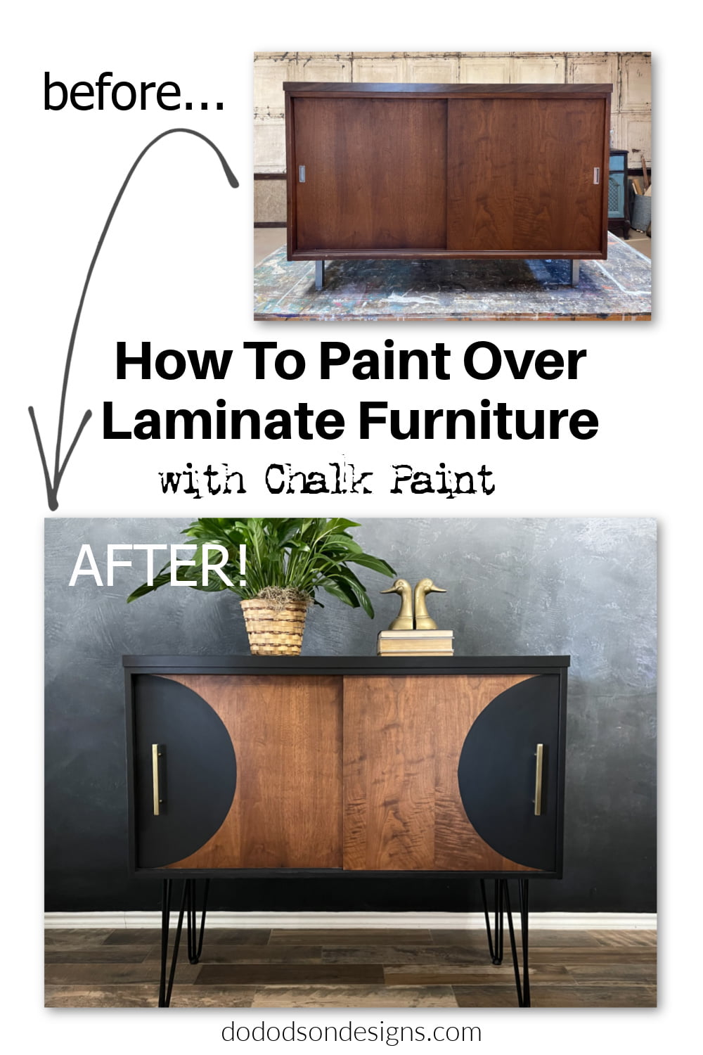 How To Paint Over Laminate Furniture (With Chalk Paint)