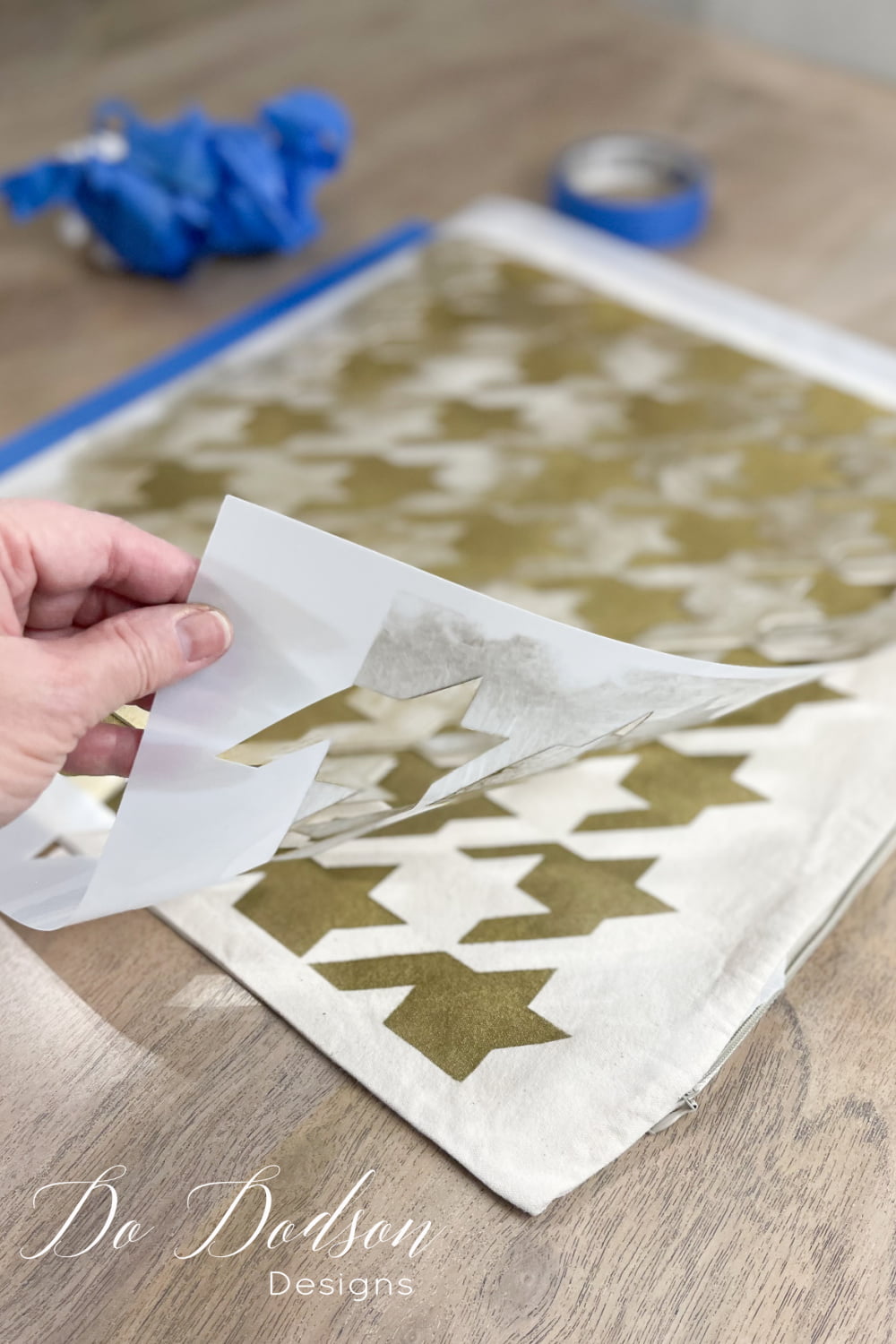 How To Stencil On Fabric Without Bleeding Do Dodson Designs