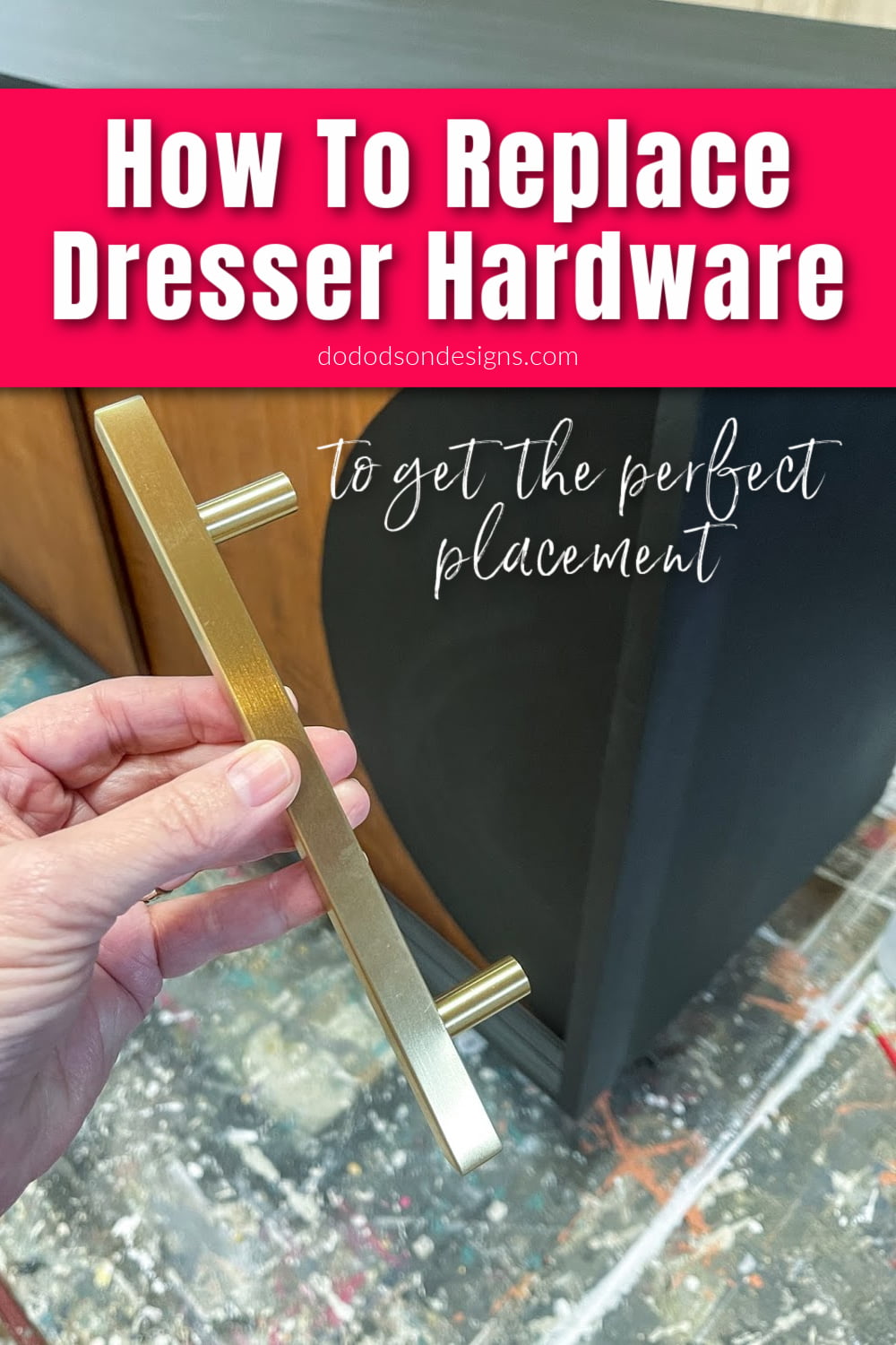 How To Replace Dresser Hardware - Perfect Placement