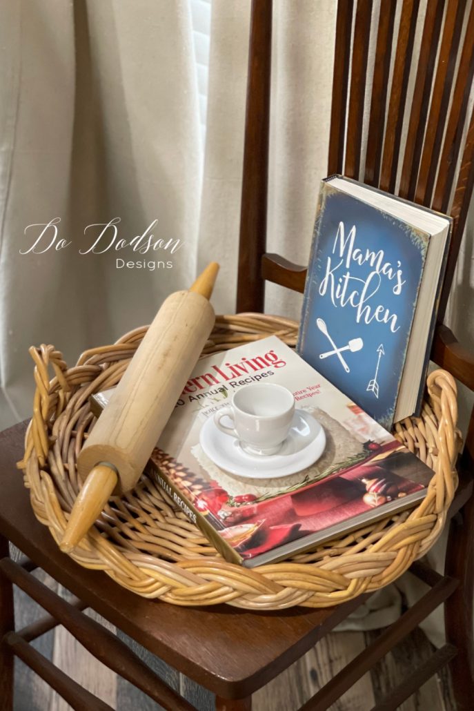 Try this fun DIY and paint the cover of a hardback book with your favorite paint color or add a catchy phrase to compliment the room you're decorating.
