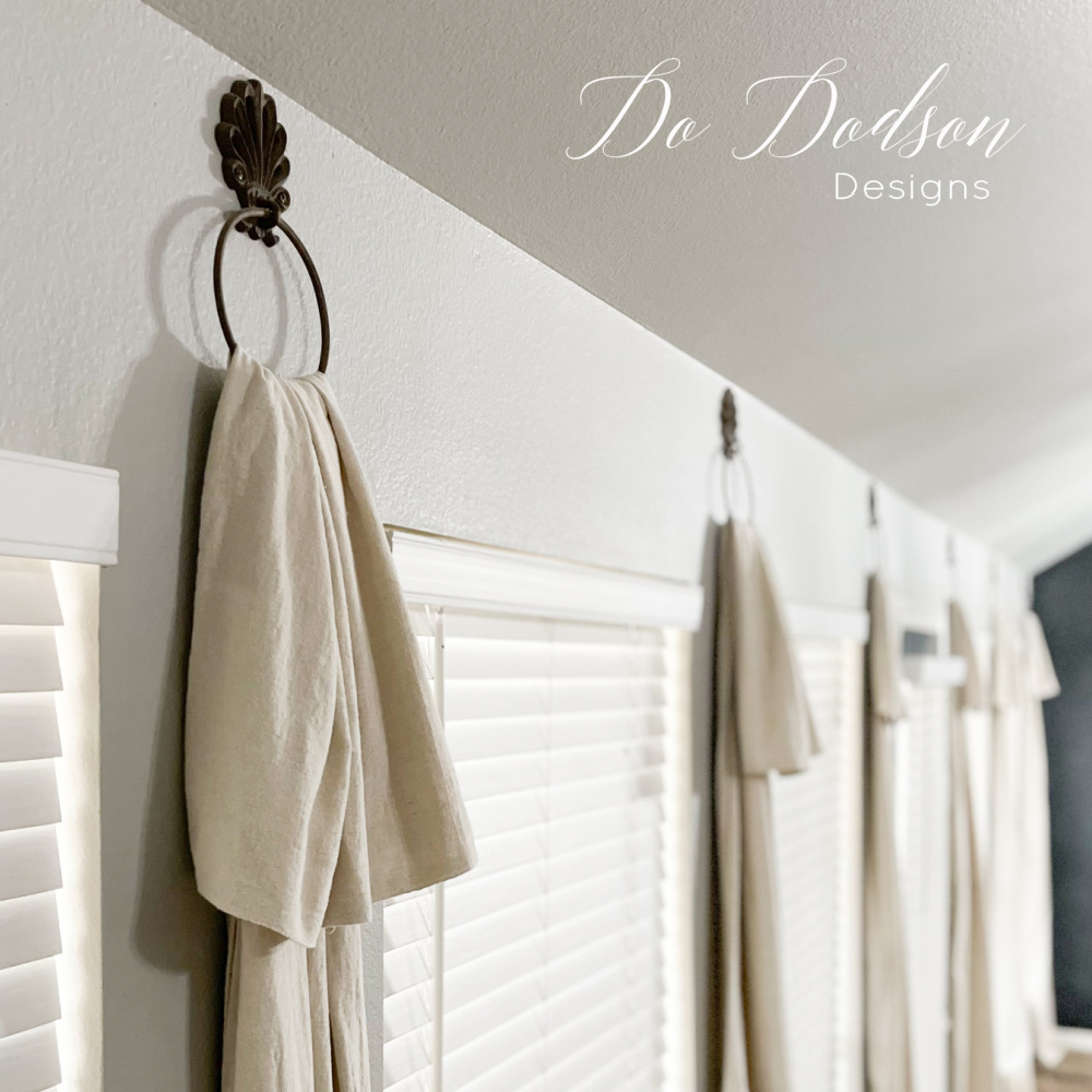 DIY Drop Cloth Window Treatments