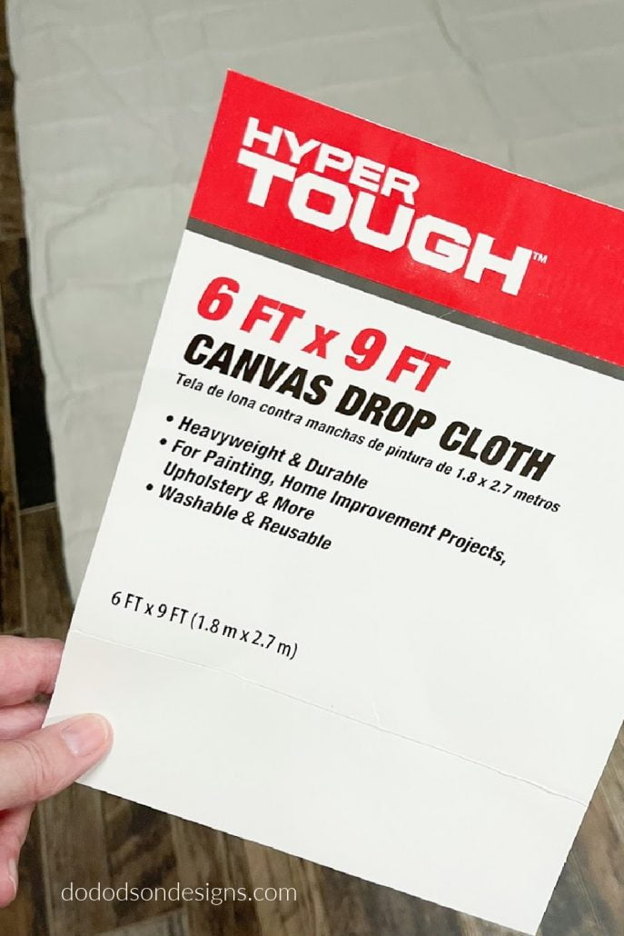 The BEST drop cloths for DIY window treatments.