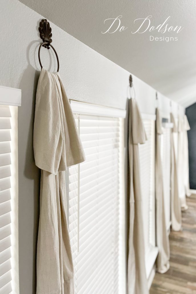 DIY Drop Cloth Window Treatments