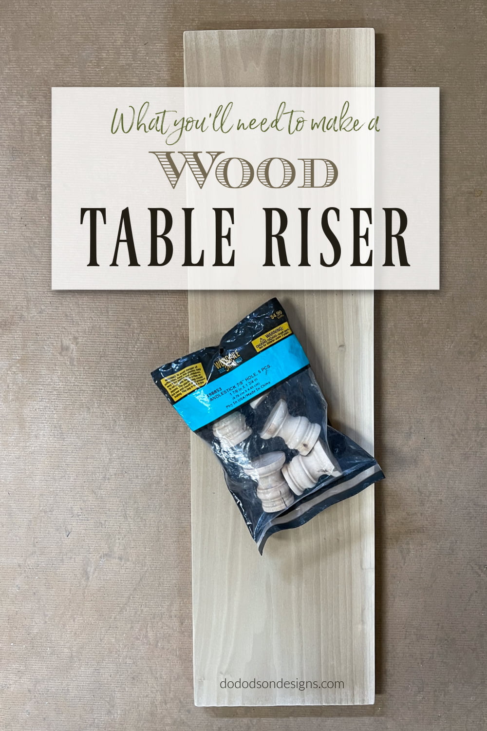 How To Make Table Risers Out Of Scrap Wood