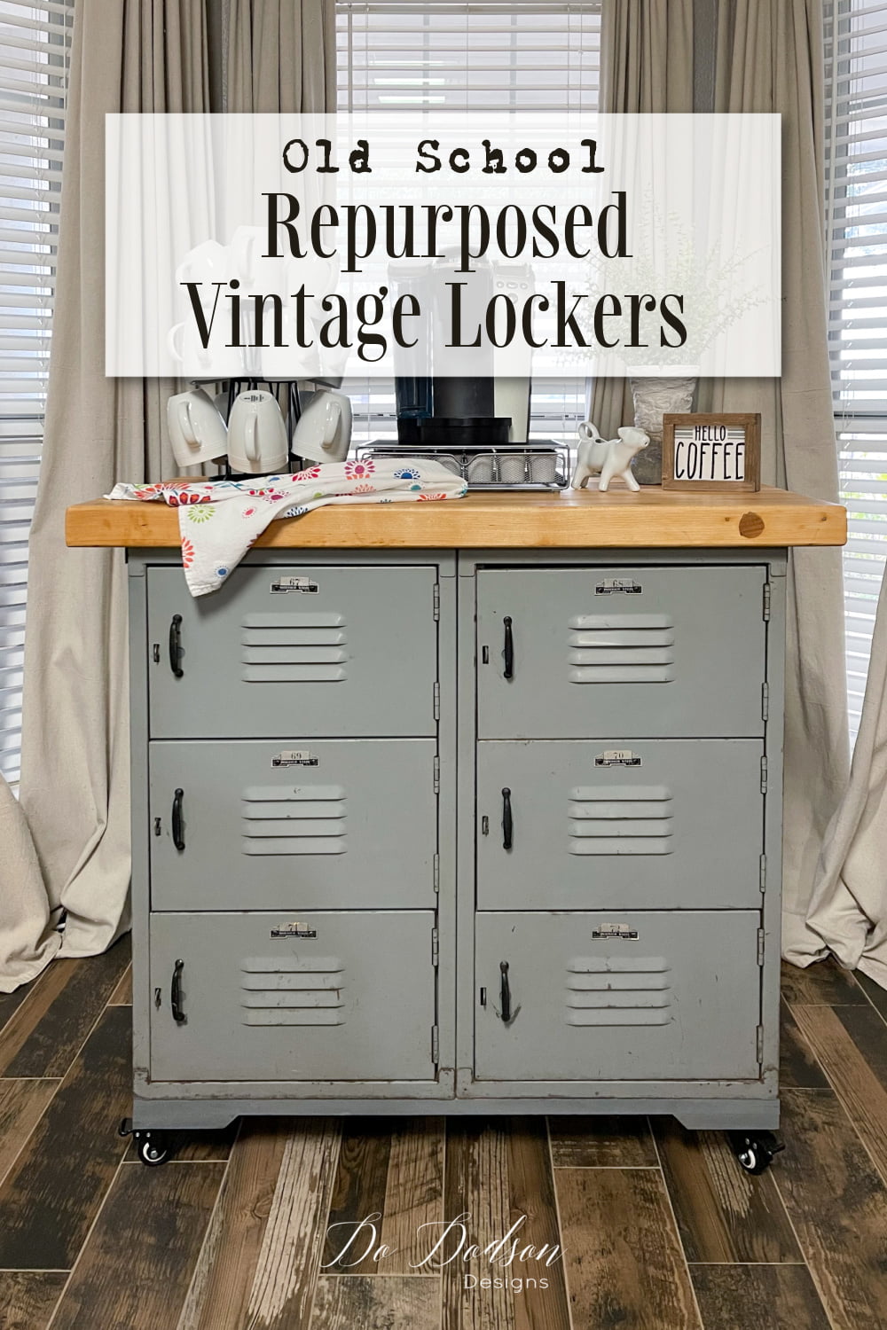 Repurposed Metal Vintage Lockers - Old Scool Style