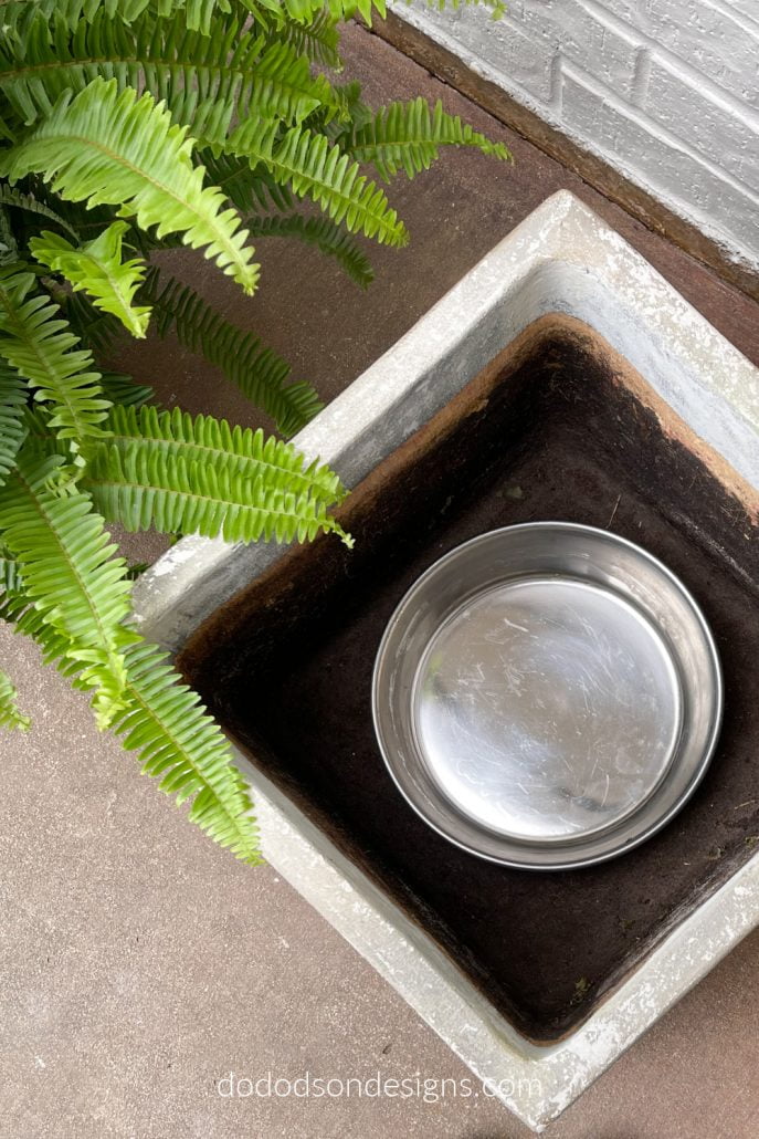 Watering your ferns on your front porch has never been easier with this method.