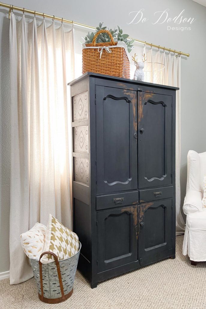 How To Hang Drop Cloth Curtains With Clips