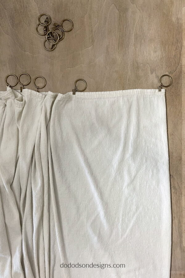 How To Hang Drop Cloth Curtains With Clips Do Dodson Designs