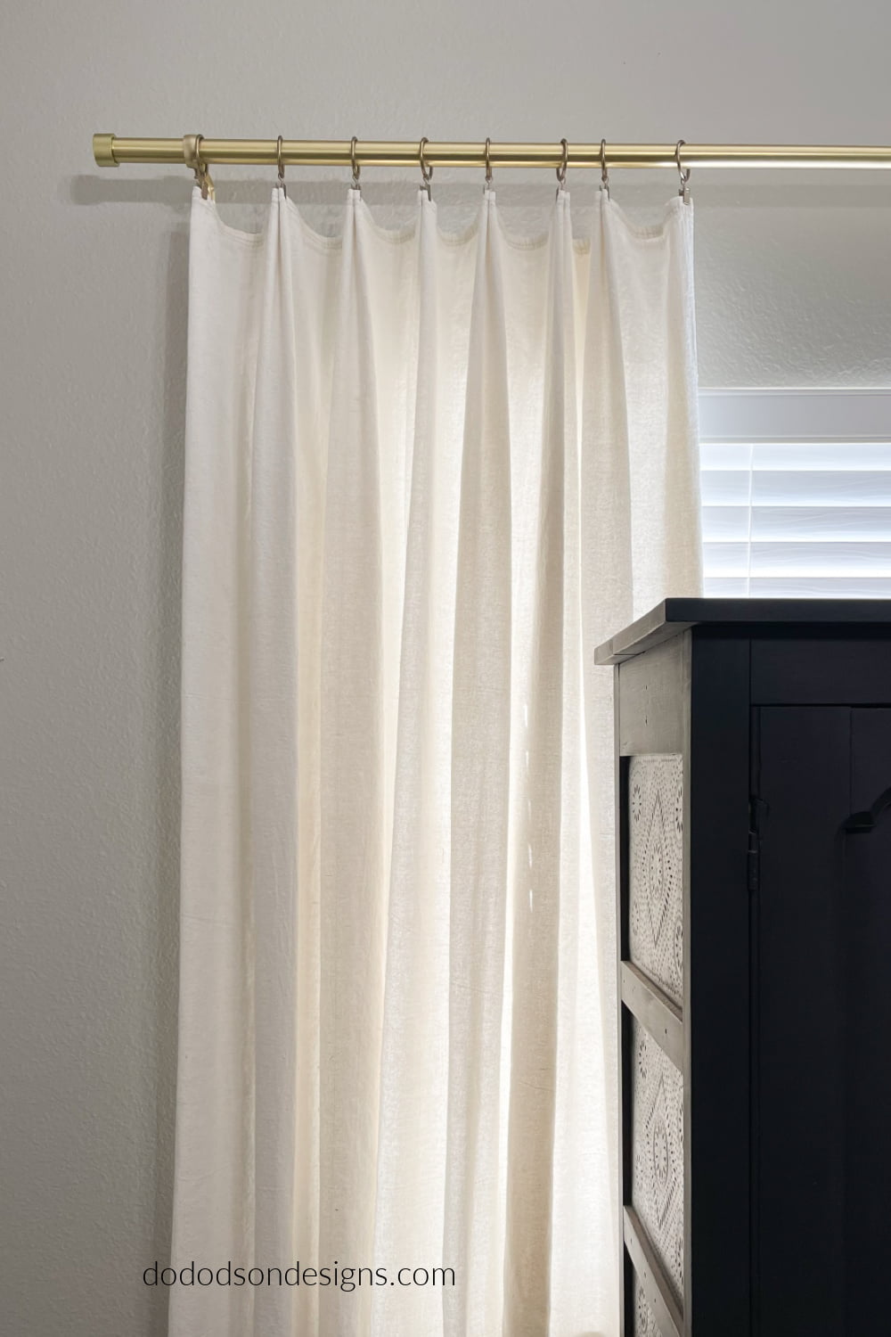 How To Hang Drop Cloth Curtains With Clips Do Dodson Designs