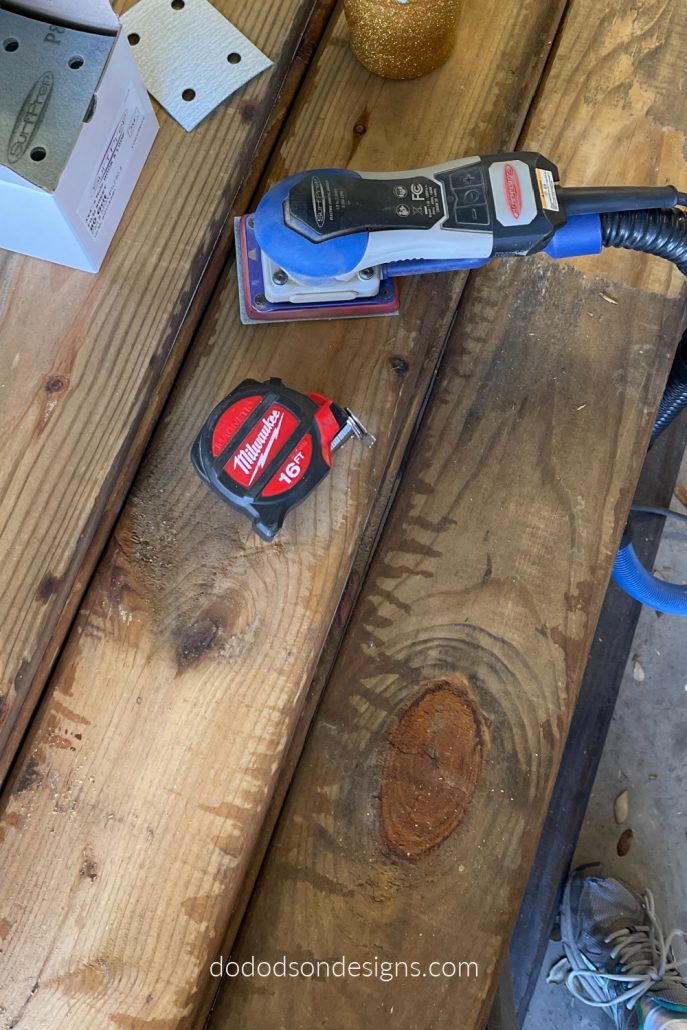 I love to salvage treated lumber and today I'm making a DIY modern house numbers sign for exterior of my home.