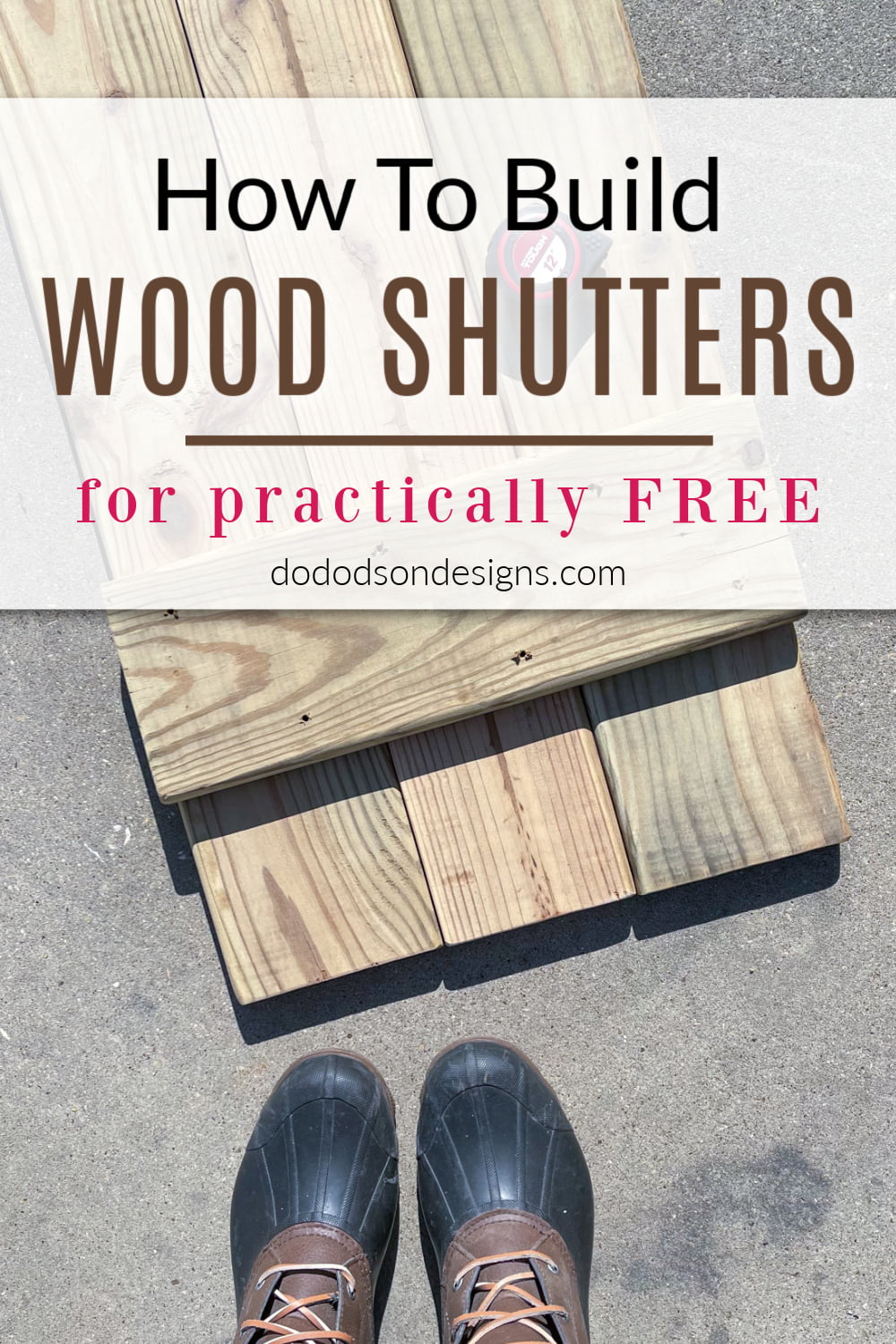 How To DIY Wood Shutters For Practically Free