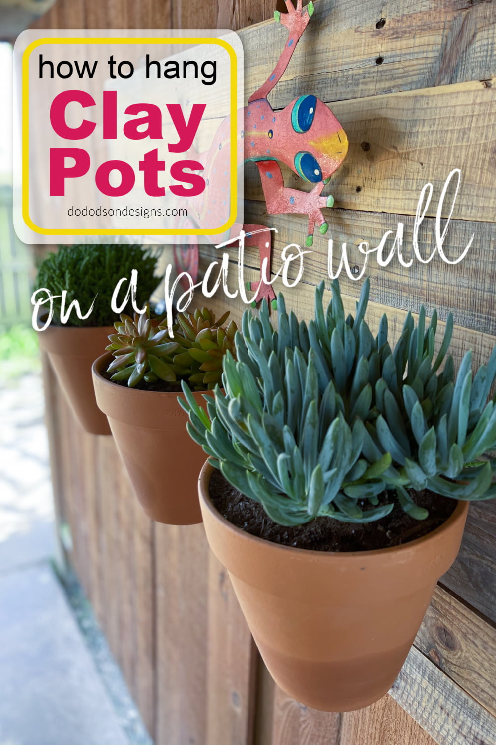 How To Hang Clay Pots On A Patio Wall