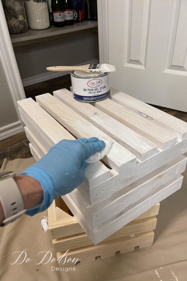 DIY Rolling Wood Crate Pantry Floor Storage Do Dodson Designs