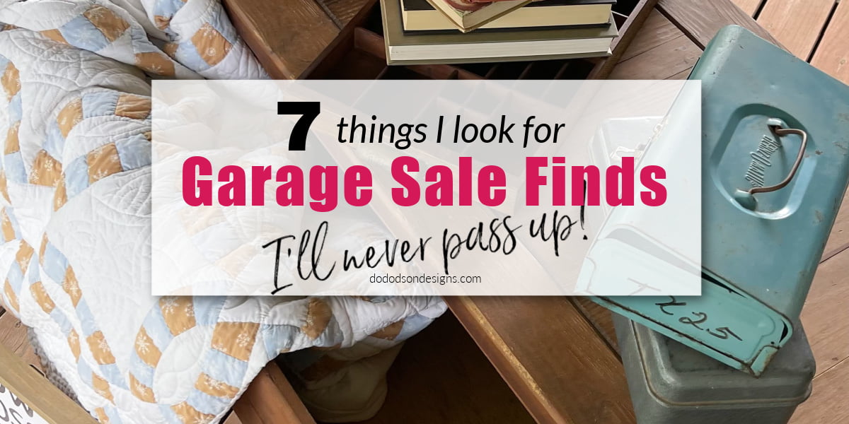 Nothing makes me happier than garage sale finds that I can decorate my home with. Budget-friendly decor. That's my style!
