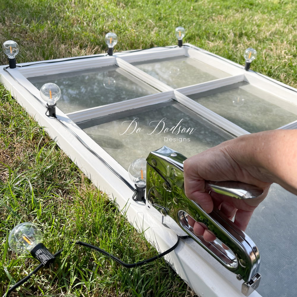 How To Easily Repurpose Old Windows Into Amazing Patio Lighting