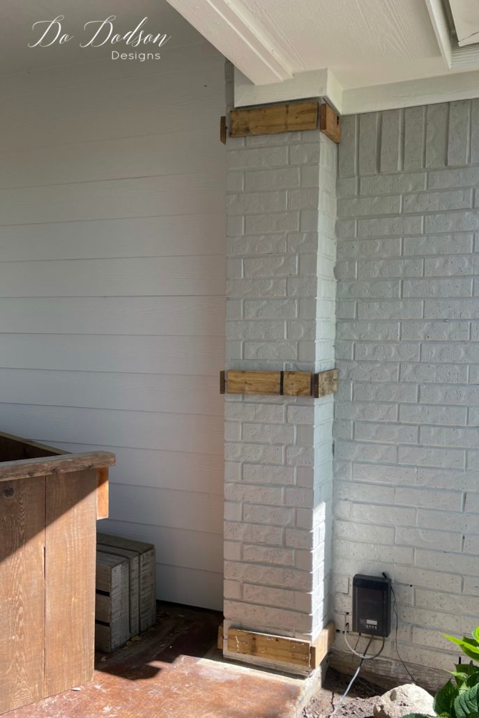 How To: DIY Wood Wrapped Columns - Front Porch Update