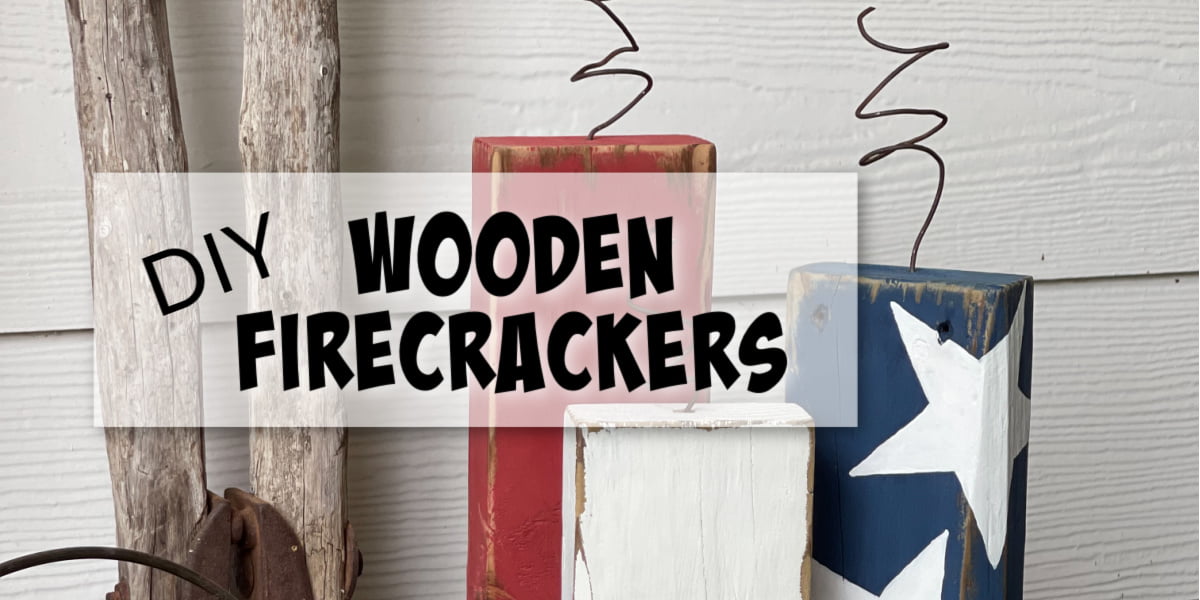 DIY Wooden Firecrackers - Quick & Easy Porch Decorating