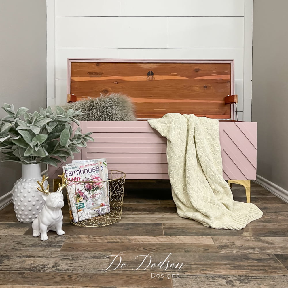 Try This Creative Idea On Your Next DIY Cedar Chest Makeover