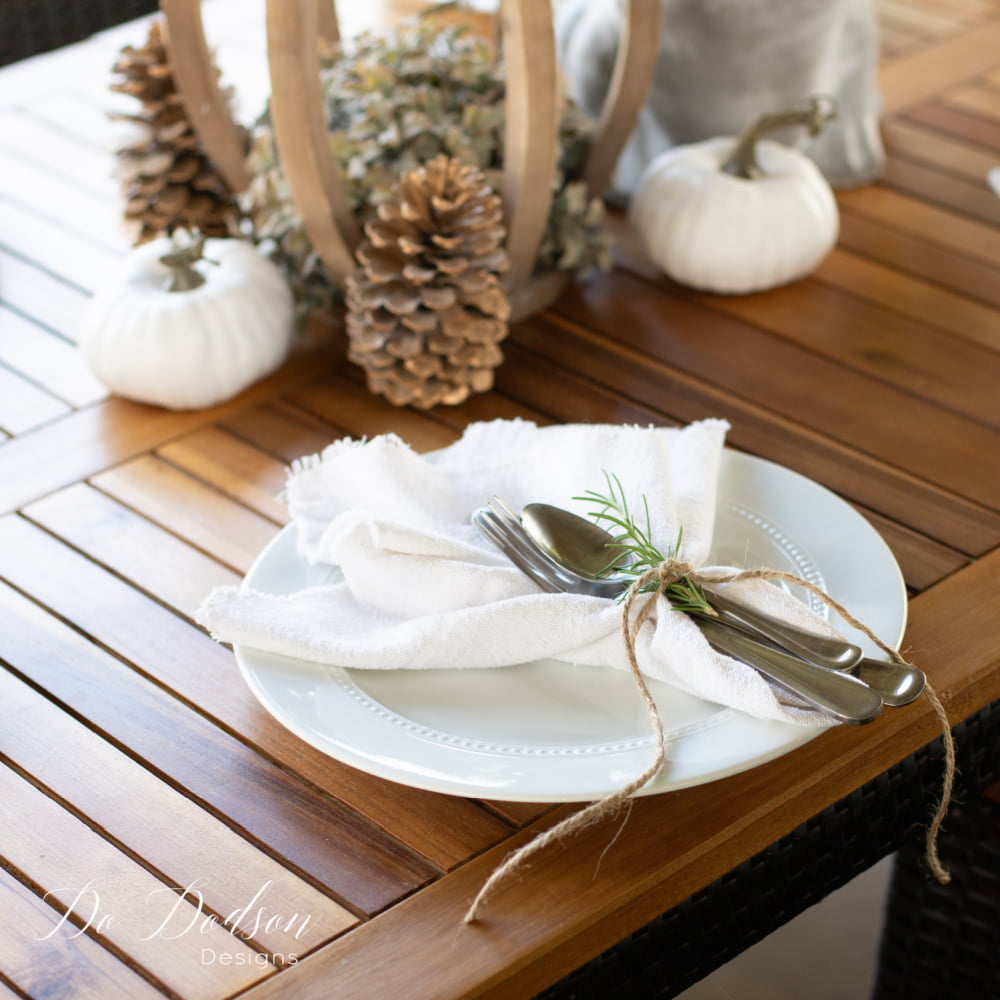 DIY Drop Cloth Napkins You'll Want To Use Everyday