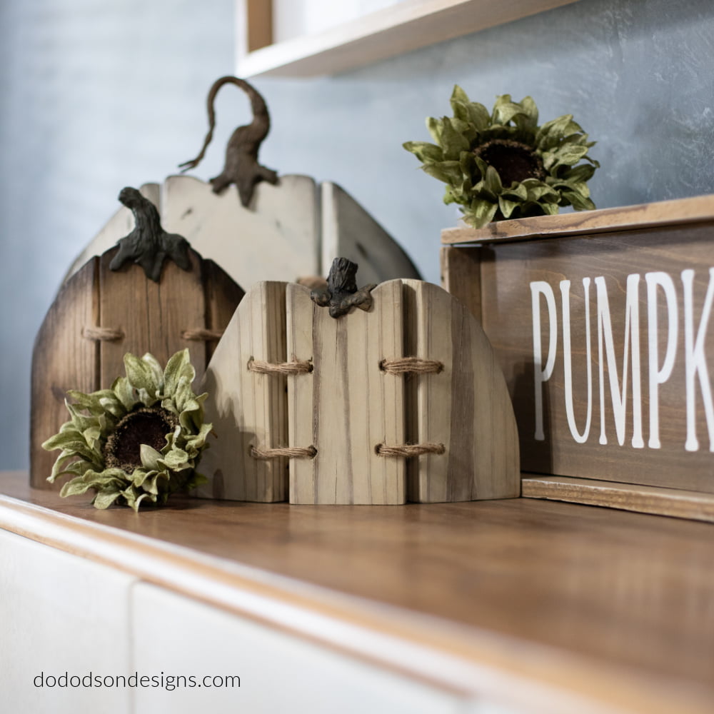 Rustic Wood Pumpkins - DIY Fall Craft