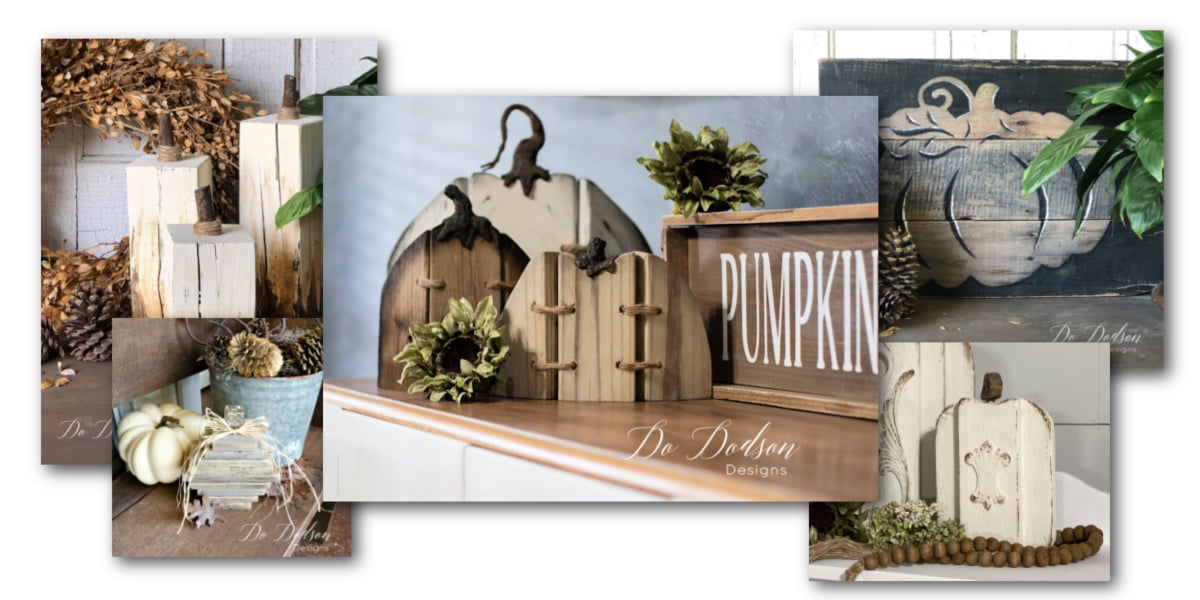 DIY Wooden Pumpkin - 5 Creative Fall Decor Ideas - Do Dodson Designs