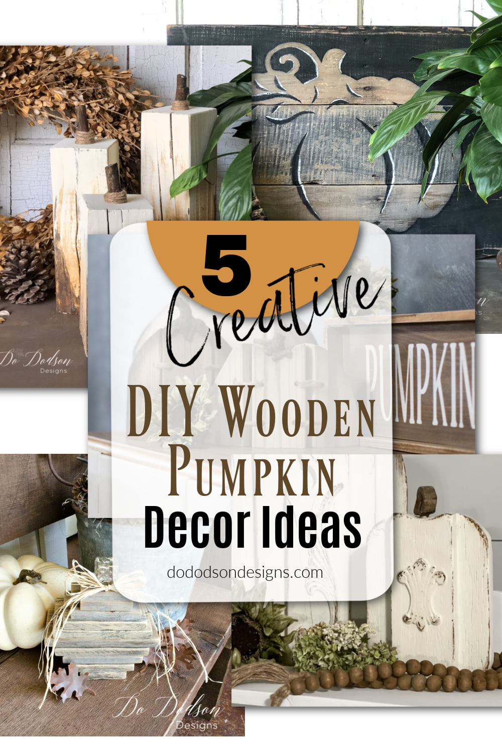 DIY Wooden Pumpkin - 5 Creative Fall Decor Ideas