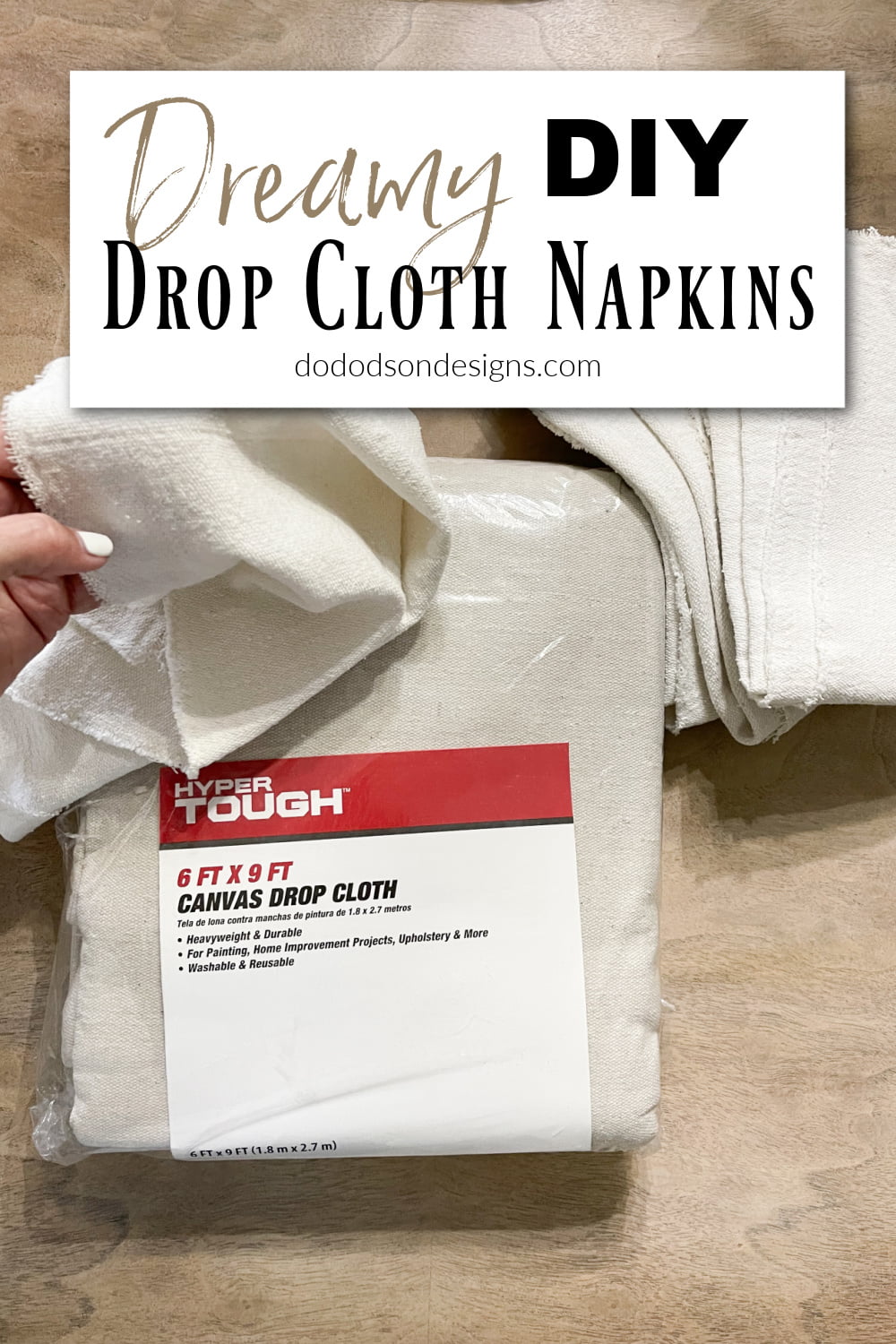 DIY Drop Cloth Napkins You\'ll Want To Use Everyday