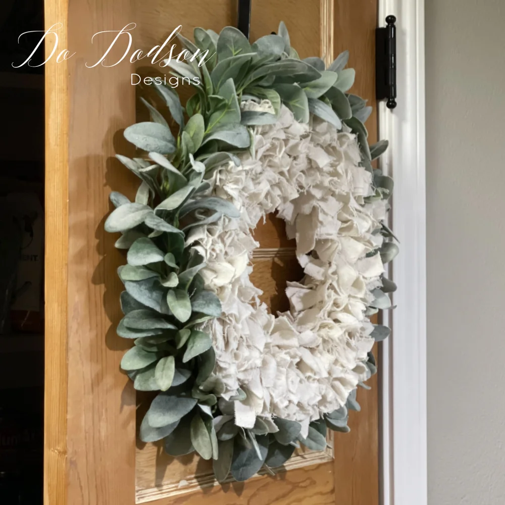How To Make A Quick And Easy Drop Cloth Wreath